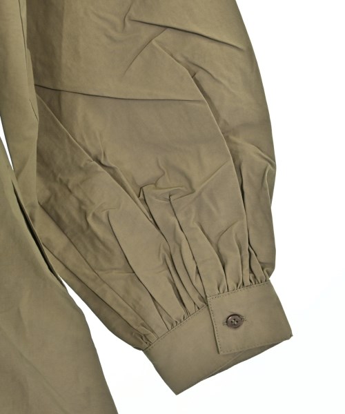 THREE SQUARE（スリースクエア）シャツワンピース カーキ サイズ:F レディース/2200661704820