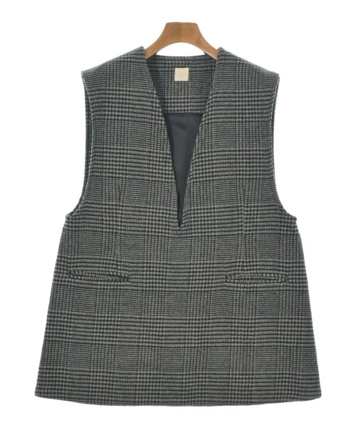 THREE SQUARE(スリースクエア)ベスト 黒 サイズ:F/2200661705421