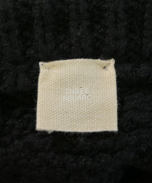 THREE SQUARE（スリースクエア）カーディガン 黒 サイズ:F レディース/2200661706305