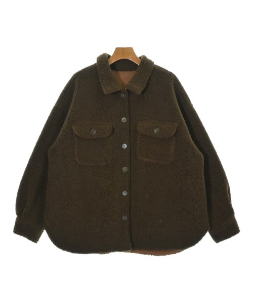 THREE SQUARE(スリースクエア)ブルゾン 茶 サイズ:F/2200661707555