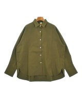 THREE SQUARE（スリースクエア）カジュアルシャツ カーキ サイズ:F レディース/2200661710531