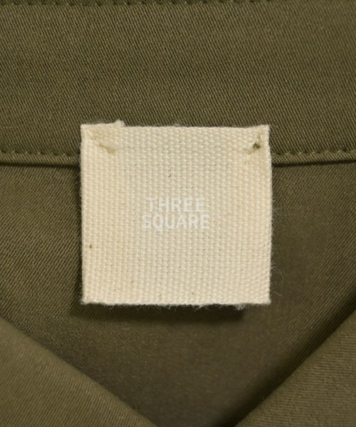 THREE SQUARE（スリースクエア）カジュアルシャツ カーキ サイズ:F レディース/2200661710548