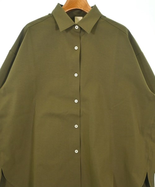 THREE SQUARE（スリースクエア）カジュアルシャツ カーキ サイズ:F レディース/2200661710562
