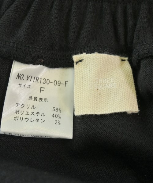 THREE SQUARE（スリースクエア）スウェットパンツ 黒 サイズ:F レディース/2200661710715