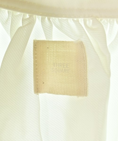 THREE SQUARE（スリースクエア）ブラウス 白 サイズ:F レディース/2200661712023
