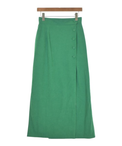 THREE SQUARE(スリースクエア)ロング・マキシ丈スカート 緑 サイズ:-(M位)/2200661712955