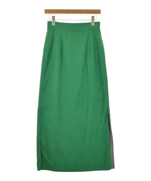 THREE SQUARE（スリースクエア）ロング・マキシ丈スカート 緑 サイズ:-(M位) レディース/2200661713037