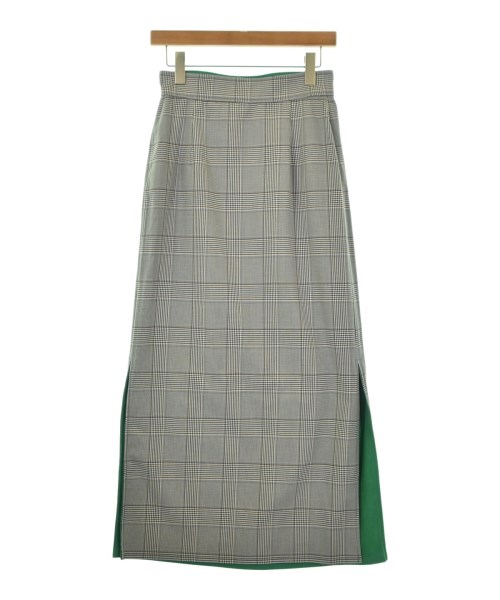 THREE SQUARE（スリースクエア）ロング・マキシ丈スカート 緑 サイズ:-(M位) レディース/2200661713037