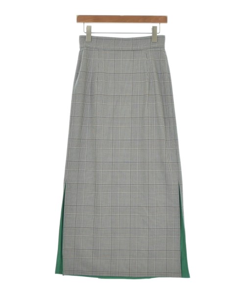 THREE SQUARE（スリースクエア）ロング・マキシ丈スカート 緑 サイズ:36(S位) レディース/2200661713105