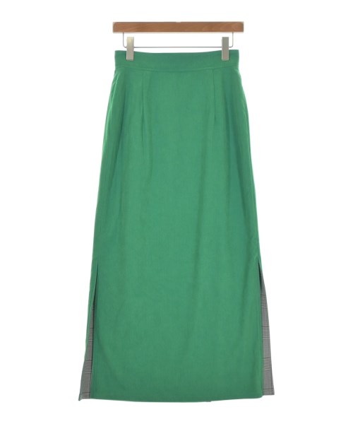 THREE SQUARE（スリースクエア）ロング・マキシ丈スカート 緑 サイズ:36(S位) レディース/2200661713112