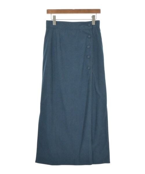 THREE SQUARE(スリースクエア)ロング・マキシ丈スカート 青 サイズ:-(M位)/2200661713181