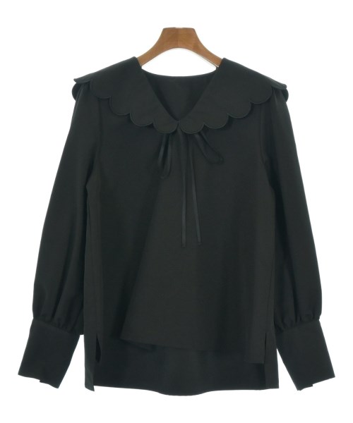THREE SQUARE(スリースクエア)ブラウス 黒 サイズ:F/2200661718094