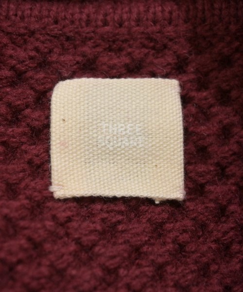 THREE SQUARE（スリースクエア）カーディガン 赤 サイズ:F レディース/2200661720561