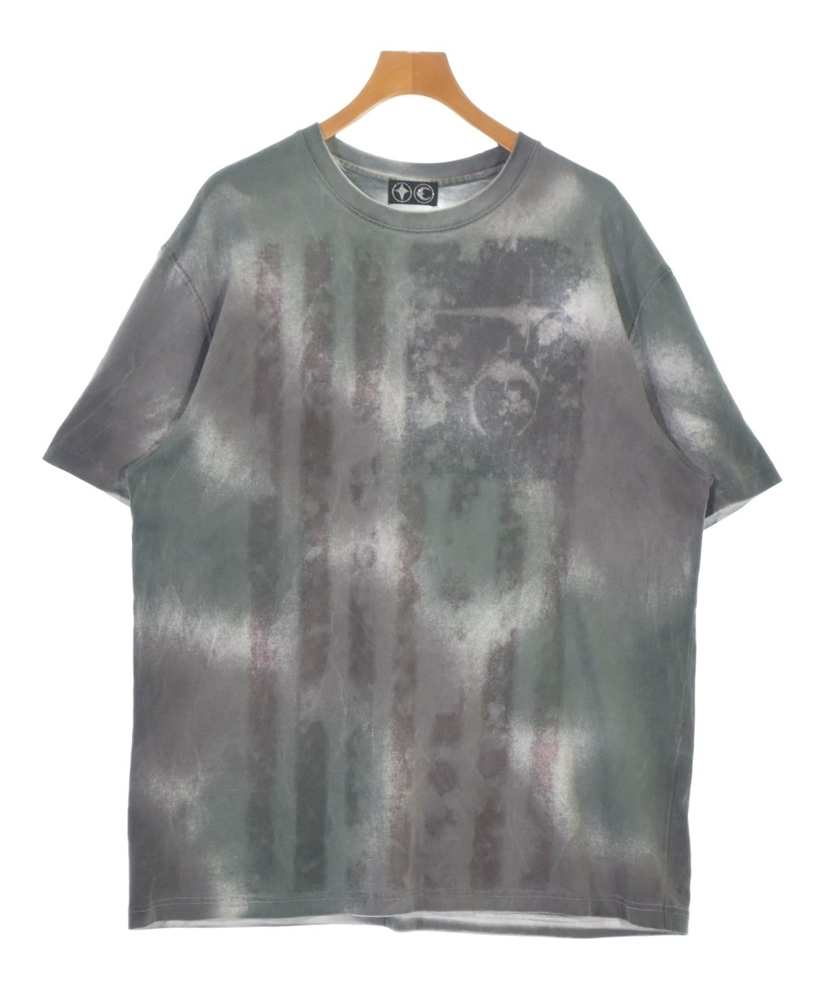 THUG CLUB グレー 長袖カットソー 刺繍ロゴ サイズ1 Thug Club（サグクラブ）Tシャツ・カットソー グレー サイズ:3(L位