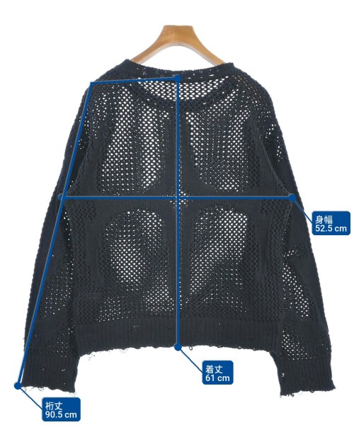 Thug Club（サグクラブ）ニット・セーター 黒 サイズ:1(S位) メンズ/2200658173035