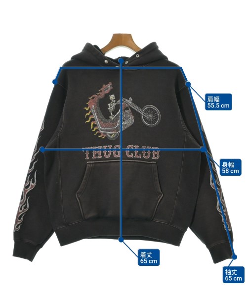 Thug Club（サグクラブ）パーカー 茶 サイズ:2(M位) メンズ/2200665607103