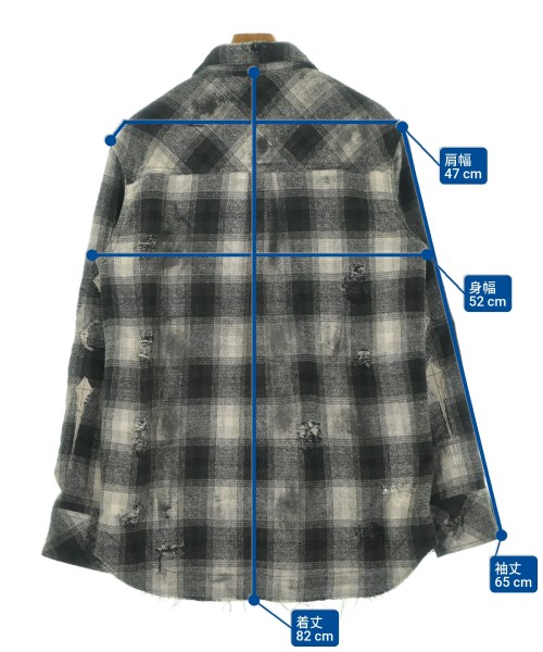 Thug Club（サグクラブ）カジュアルシャツ グレー サイズ:2(M位) メンズ/2200665607110