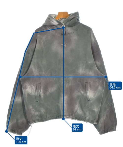 Thug Club（サグクラブ）パーカー グレー サイズ:3(L位) メンズ/2200666872012