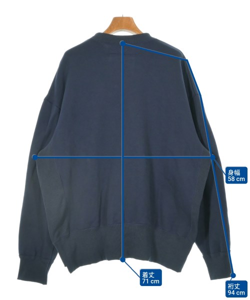UNTRACE（アントレース）スウェット 紺 サイズ:1(S位) メンズ/2200637922043