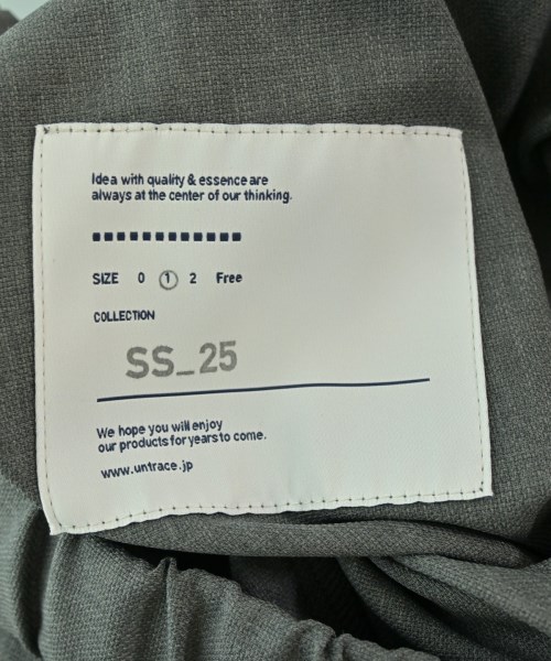 UNTRACE（アントレース）その他 グレー サイズ:1(S位) メンズ/2200677780047