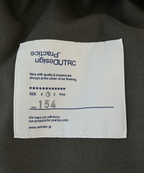 UNTRACE（アントレース）スラックス カーキ サイズ:1(S位) メンズ/2200653752044