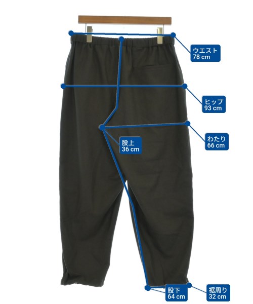 UNTRACE（アントレース）スラックス カーキ サイズ:1(S位) メンズ/2200653752044