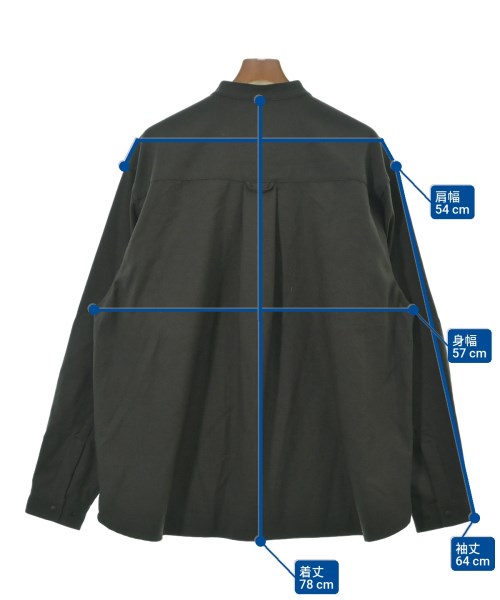 UNTRACE（アントレース）カジュアルシャツ カーキ サイズ:1(S位) メンズ/2200653752051