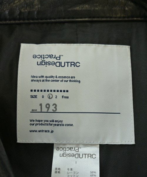 UNTRACE（アントレース）その他 黒 サイズ:1(S位) メンズ/2200690784046