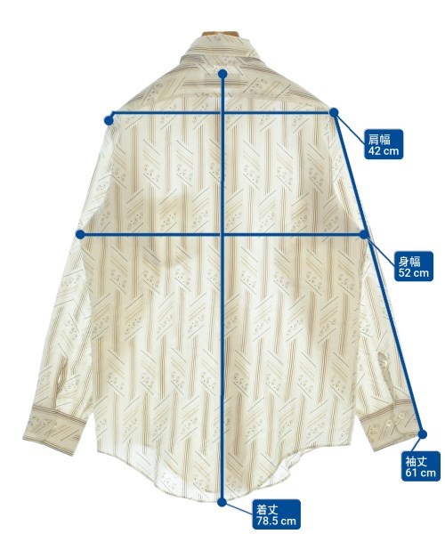 VAN HEUSEN（ヴァンヒューゼン）カジュアルシャツ ベージュ サイズ:15 1/2(M位) メンズ/2200639447100