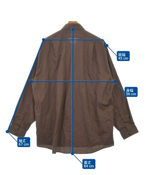 VAN HEUSEN（ヴァンヒューゼン）カジュアルシャツ 茶 サイズ:XL メンズ/2200712350136