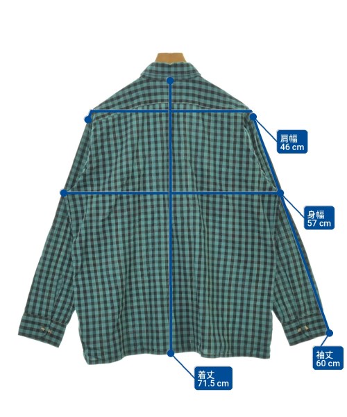 VAN HEUSEN（ヴァンヒューゼン）カジュアルシャツ 緑 サイズ:L メンズ/2200715399033