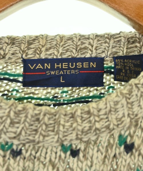 VAN HEUSEN（ヴァンヒューゼン）ニット・セーター ベージュ サイズ:L メンズ/2200692989142