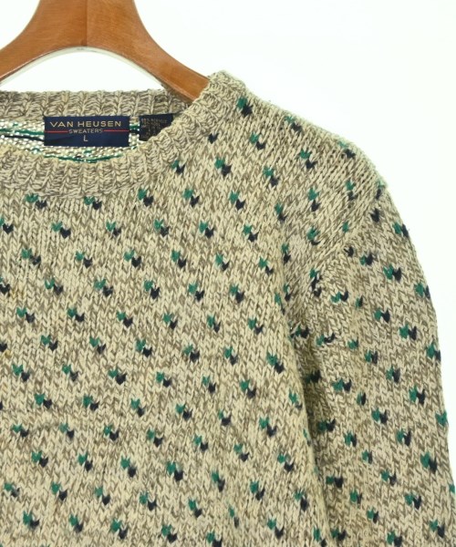 VAN HEUSEN（ヴァンヒューゼン）ニット・セーター ベージュ サイズ:L メンズ/2200692989142