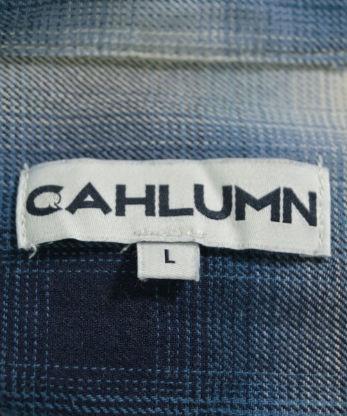 CAHLUMN（カウラム）カジュアルシャツ 青 サイズ:L メンズ/2200635232014