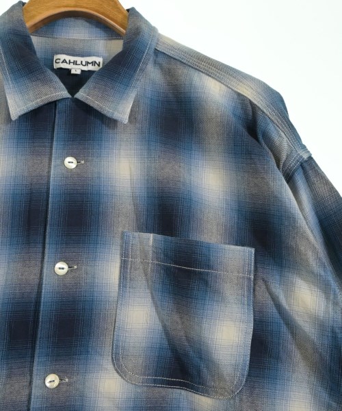 CAHLUMN（カウラム）カジュアルシャツ 青 サイズ:L メンズ/2200635232014