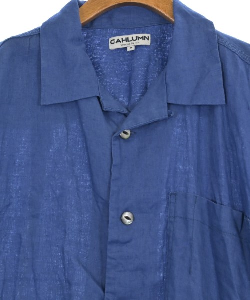 CAHLUMN（カウラム）カジュアルシャツ 青 サイズ:M メンズ
