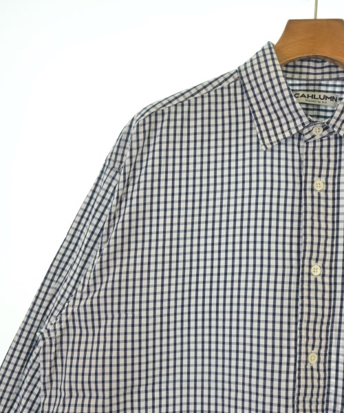 CAHLUMN（カウラム）カジュアルシャツ 白 サイズ:L メンズ/2200628956033