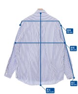 CAHLUMN（カウラム）カジュアルシャツ 青 サイズ:L メンズ/2200671497255