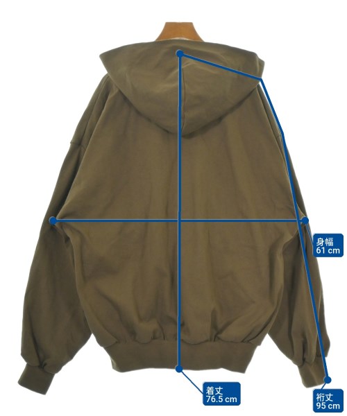 CAHLUMN（カウラム）パーカー 茶 サイズ:L メンズ/2200662860297