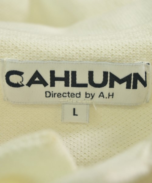 CAHLUMN（カウラム）ポロシャツ 白 サイズ:L メンズ/2200723992066