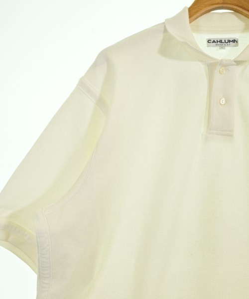 CAHLUMN（カウラム）ポロシャツ 白 サイズ:L メンズ/2200723992066