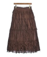 crinkle crinkle crinkle（クリンクルクリンクルクリンクル）ロング・マキシ丈スカート 茶 サイズ:F レディース/2200624509097