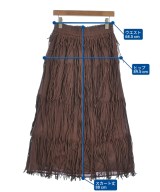 crinkle crinkle crinkle（クリンクルクリンクルクリンクル）ロング・マキシ丈スカート 茶 サイズ:F レディース/2200624509097