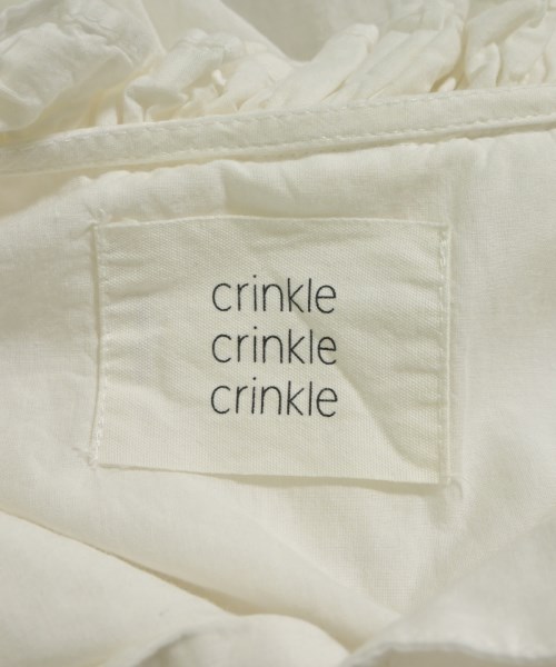 crinkle crinkle crinkle（クリンクルクリンクルクリンクル）ブラウス 白 サイズ:F レディース/2200620091077