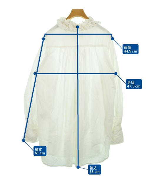 crinkle crinkle crinkle（クリンクルクリンクルクリンクル）ブラウス 白 サイズ:F レディース/2200620091077