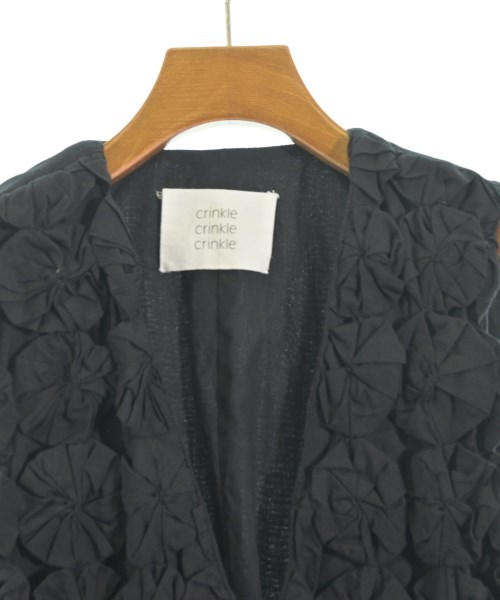 crinkle crinkle crinkle（クリンクルクリンクルクリンクル）ベスト 黒 サイズ:F レディース/2200610095122