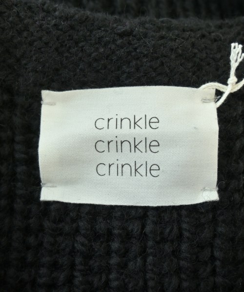 crinkle crinkle crinkle（クリンクルクリンクルクリンクル）ベスト 黒 サイズ:F レディース/2200660317014