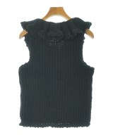 crinkle crinkle crinkle（クリンクルクリンクルクリンクル）ベスト 黒 サイズ:F レディース/2200660317014