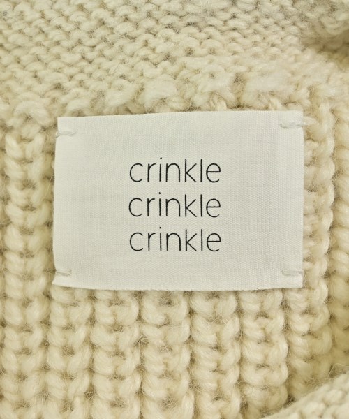crinkle crinkle crinkle（クリンクルクリンクルクリンクル）ニット・セーター 白 サイズ:F レディース/2200726466083