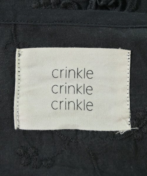 crinkle crinkle crinkle（クリンクルクリンクルクリンクル）カジュアルシャツ 黒 サイズ:F レディース/2200728550049